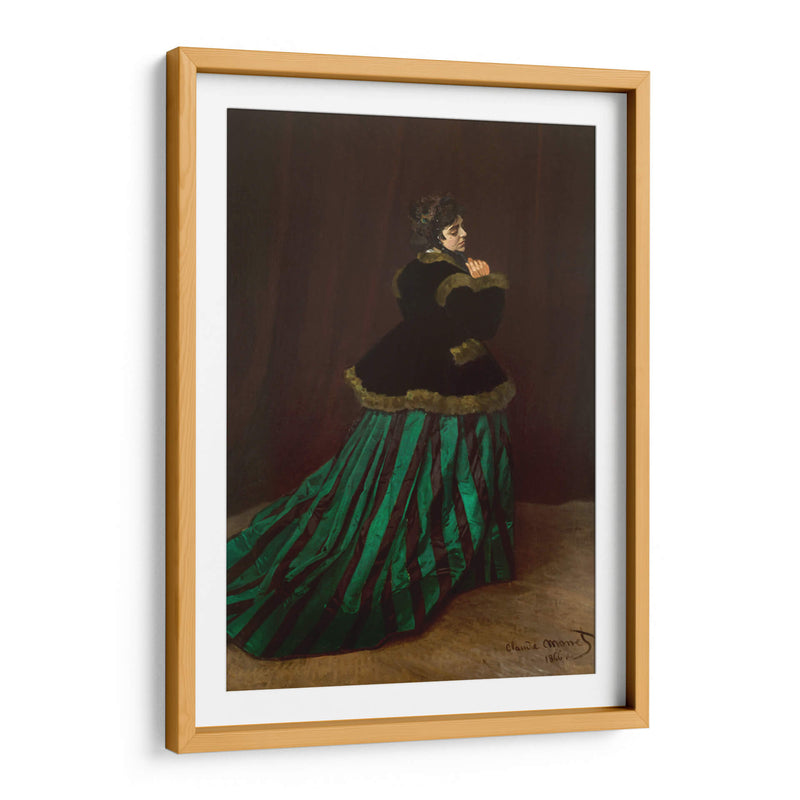 Camille con traje verde - Claude Monet | Cuadro decorativo de Canvas Lab