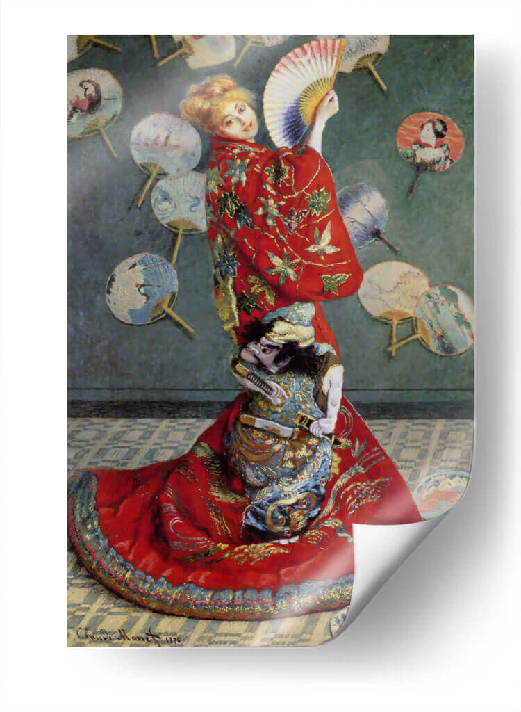 Camille Monet con traje japonés - Claude Monet | Cuadro decorativo de Canvas Lab