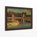El puente ferroviario de Argenteuil - Claude Monet | Cuadro decorativo de Canvas Lab