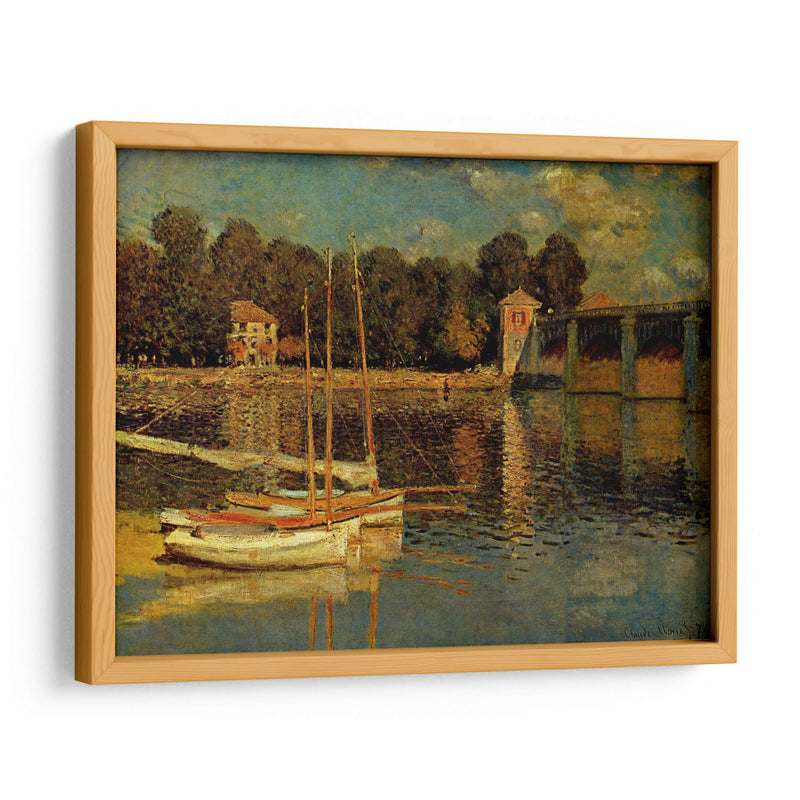 El puente ferroviario de Argenteuil - Claude Monet | Cuadro decorativo de Canvas Lab