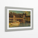 El puente ferroviario de Argenteuil - Claude Monet | Cuadro decorativo de Canvas Lab