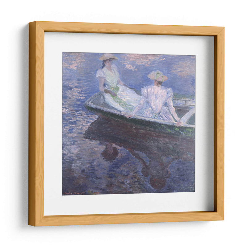 En el bote - Claude Monet | Cuadro decorativo de Canvas Lab