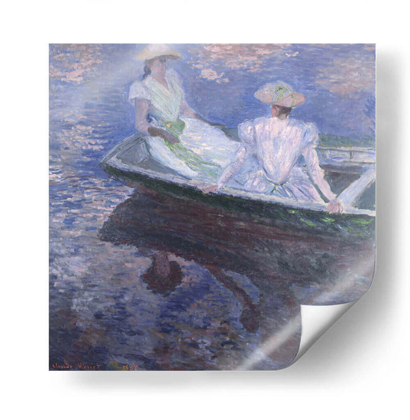 En el bote - Claude Monet | Cuadro decorativo de Canvas Lab