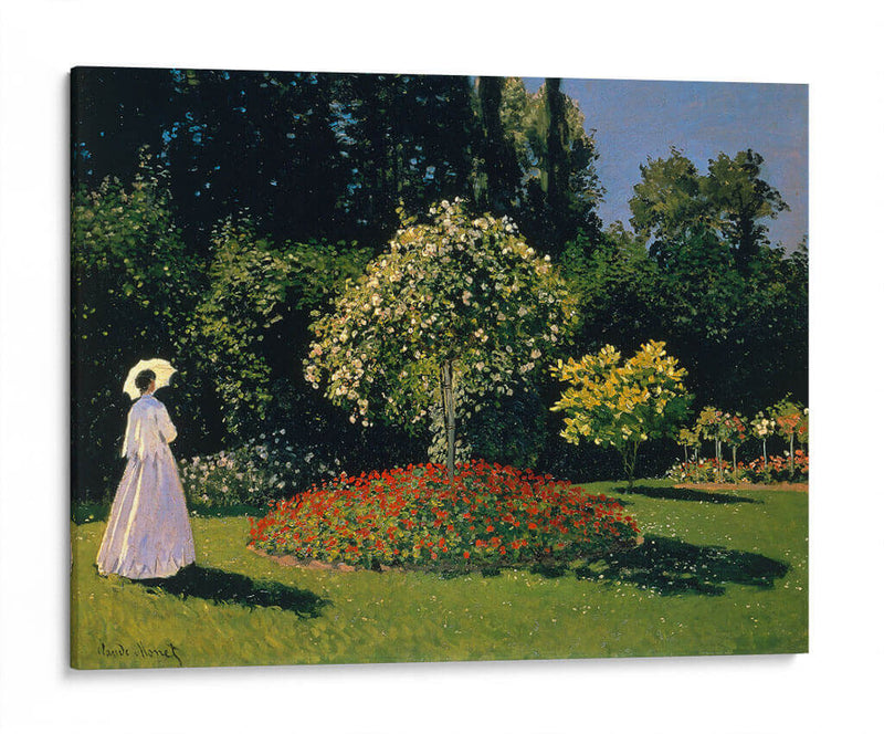 Jeanne-Marguerite Lecadre en el jardín - Claude Monet | Cuadro decorativo de Canvas Lab