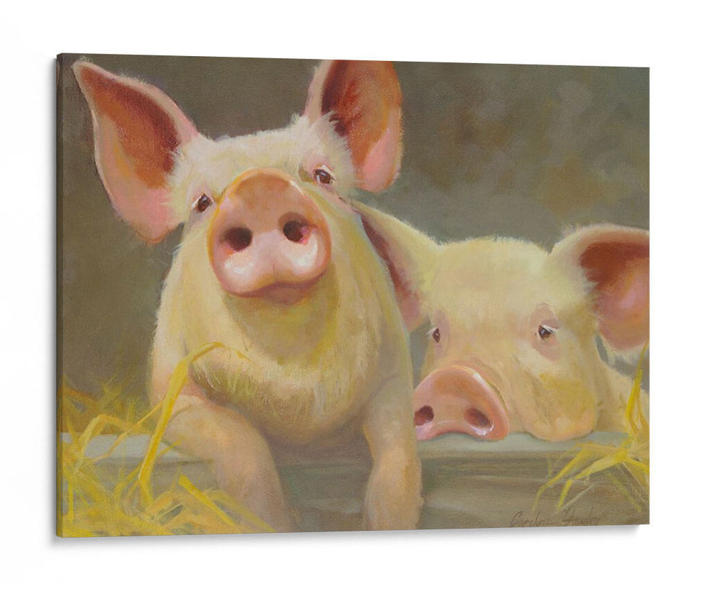 La Vida Como Cerdo Ii - Carolyne Hawley | Cuadro decorativo de Canvas Lab