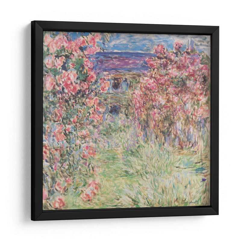 La casa entre las rosas - Claude Monet | Cuadro decorativo de Canvas Lab