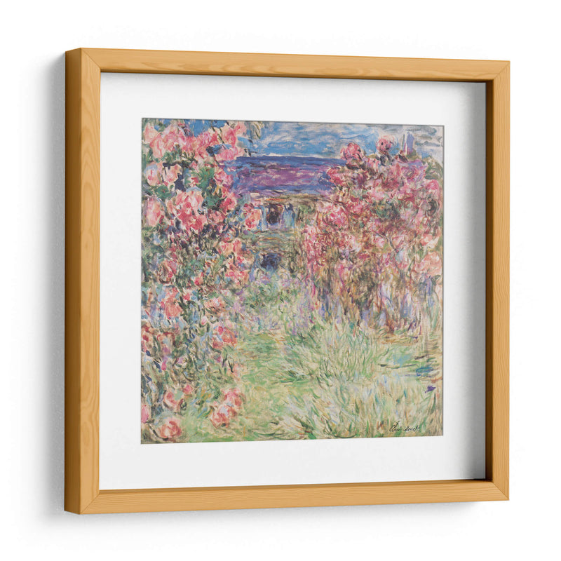 La casa entre las rosas - Claude O. Monet | Cuadro decorativo de Canvas Lab