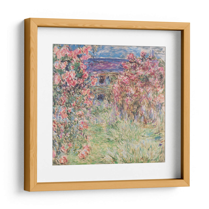 La casa entre las rosas - Claude Monet | Cuadro decorativo de Canvas Lab