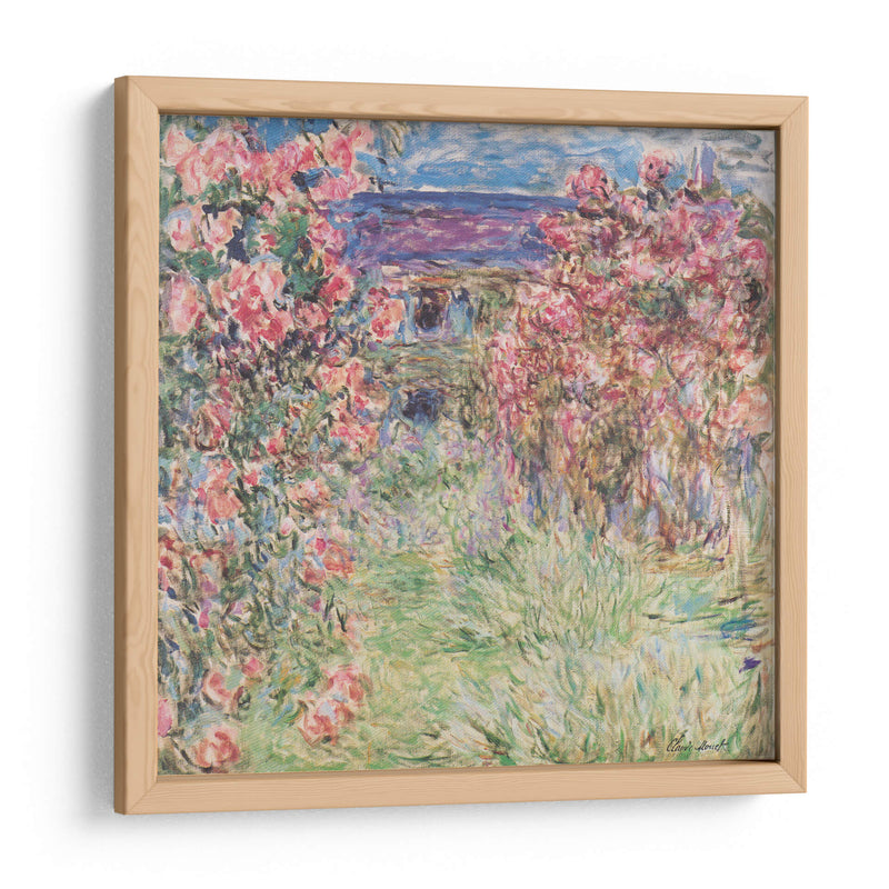 La casa entre las rosas - Claude Monet | Cuadro decorativo de Canvas Lab