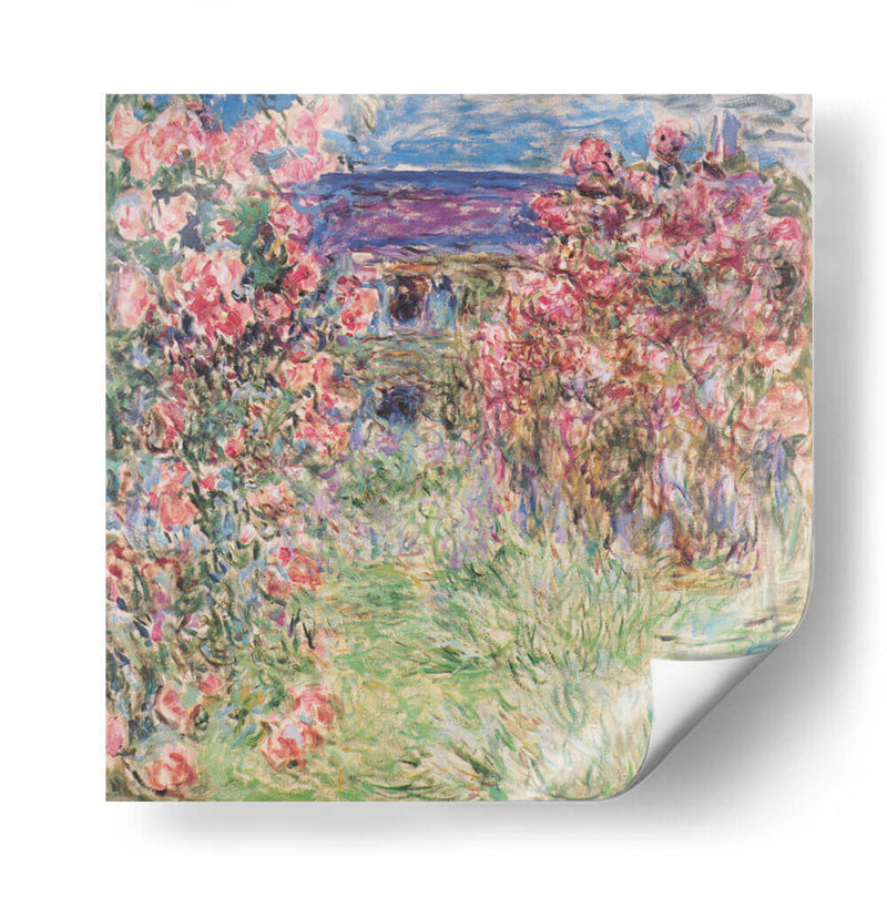 La casa entre las rosas - Claude Monet | Cuadro decorativo de Canvas Lab
