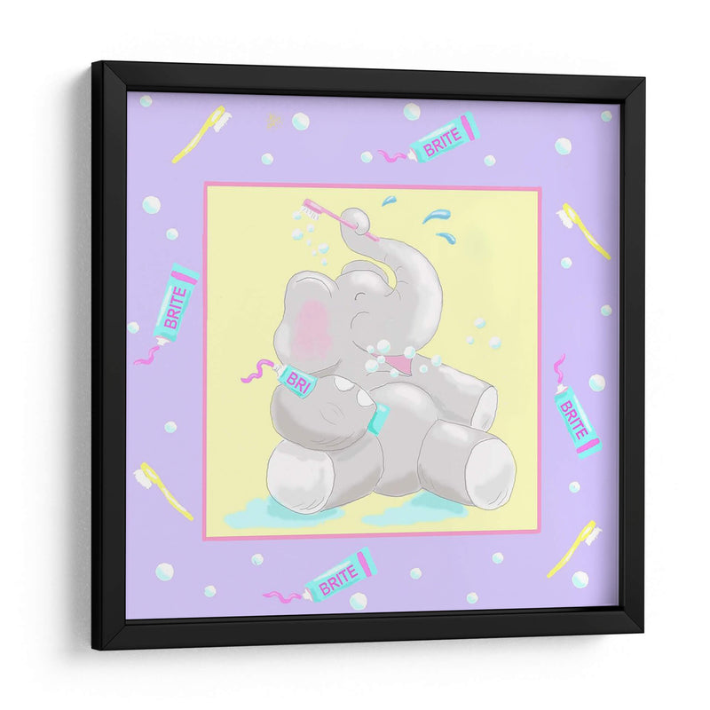 Baby Elephant Bath I - Jade Reynolds | Cuadro decorativo de Canvas Lab