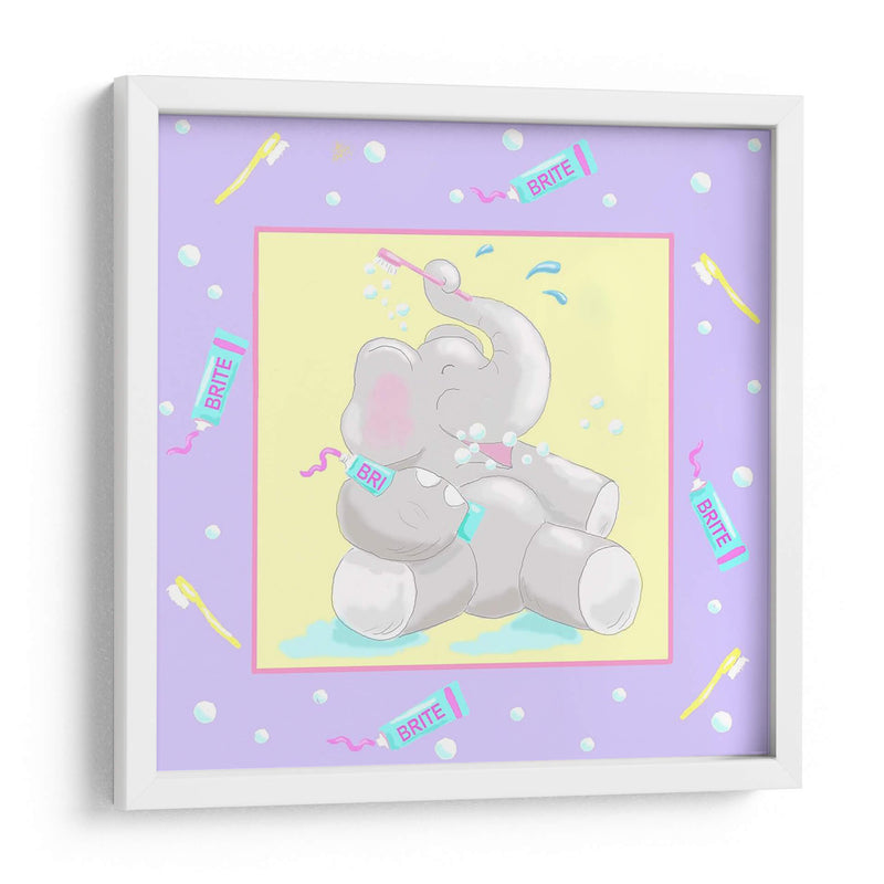 Baby Elephant Bath I - Jade Reynolds | Cuadro decorativo de Canvas Lab