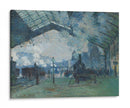 La estación Saint-Lazare, el tren de Normandía - Claude Monet | Cuadro decorativo de Canvas Lab