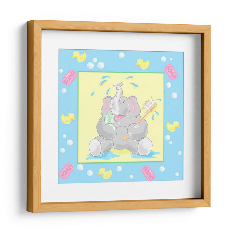 Baby Elephant Bath Ii - Jade Reynolds | Cuadro decorativo de Canvas Lab