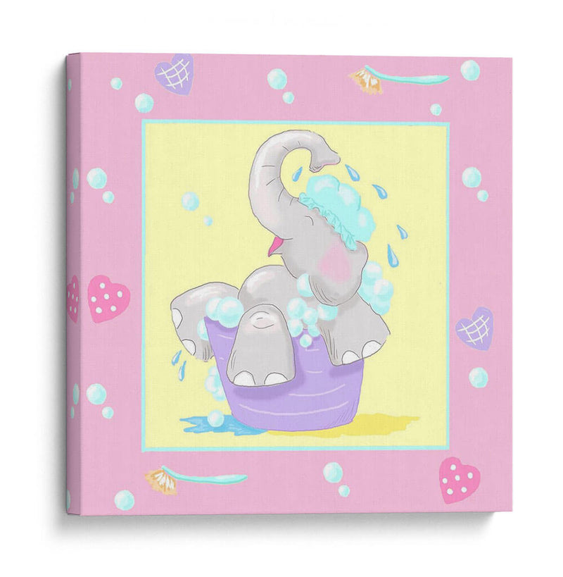 Baby Elephant Bath Iii - Jade Reynolds | Cuadro decorativo de Canvas Lab