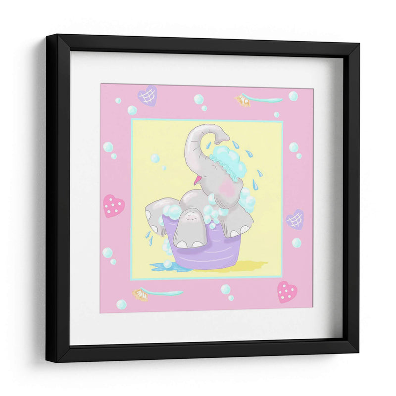 Baby Elephant Bath Iii - Jade Reynolds | Cuadro decorativo de Canvas Lab