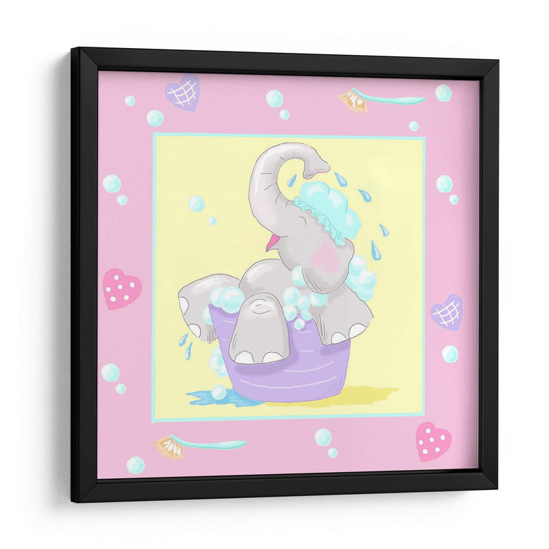 Baby Elephant Bath Iii - Jade Reynolds | Cuadro decorativo de Canvas Lab