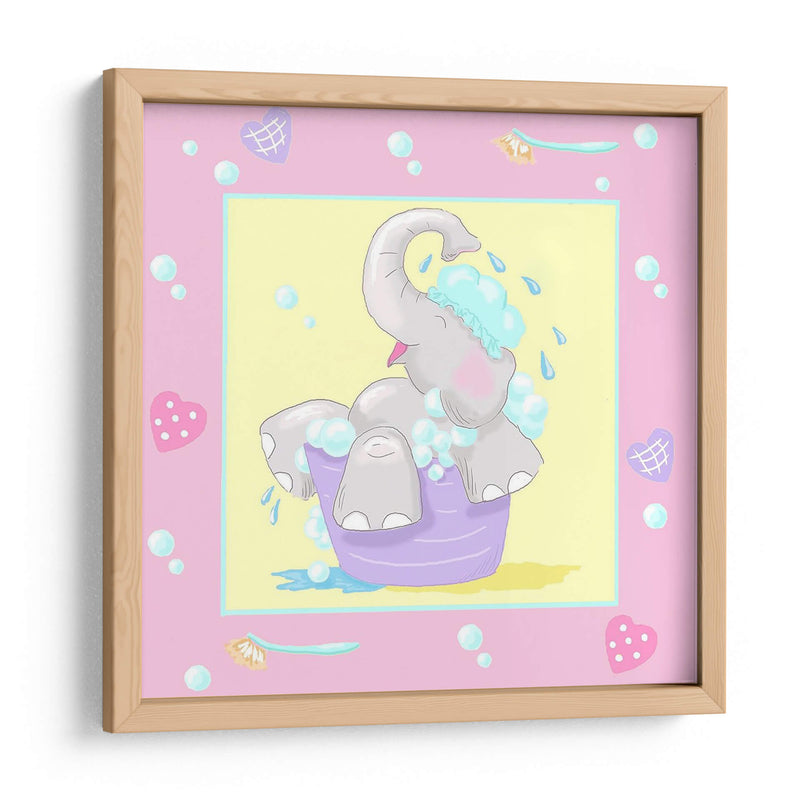 Baby Elephant Bath Iii - Jade Reynolds | Cuadro decorativo de Canvas Lab