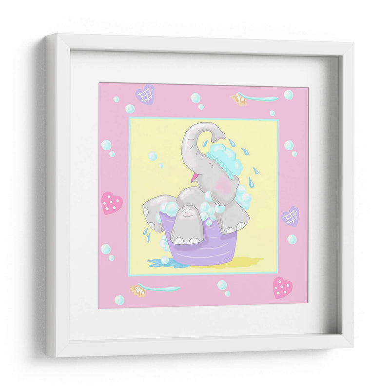 Baby Elephant Bath Iii - Jade Reynolds | Cuadro decorativo de Canvas Lab