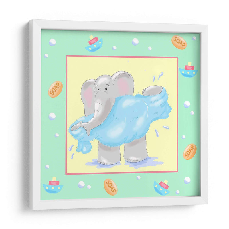 Baqueo Elefante Baño Iv - Jade Reynolds | Cuadro decorativo de Canvas Lab