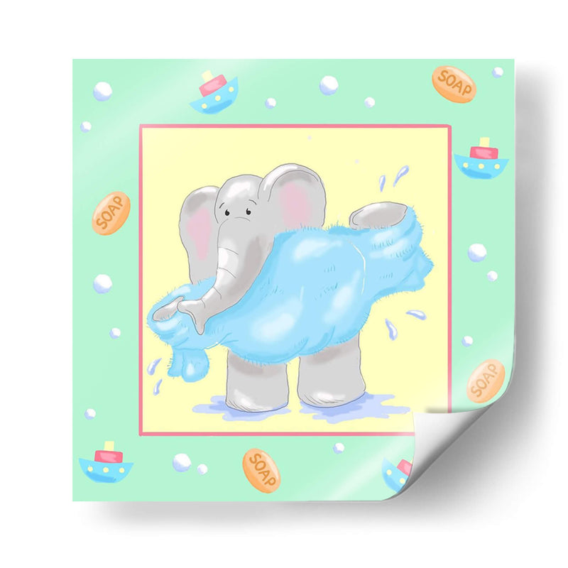 Baqueo Elefante Baño Iv - Jade Reynolds | Cuadro decorativo de Canvas Lab