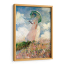 Mujer con sombrilla, mirando a la izquierda - Claude Monet | Cuadro decorativo de Canvas Lab