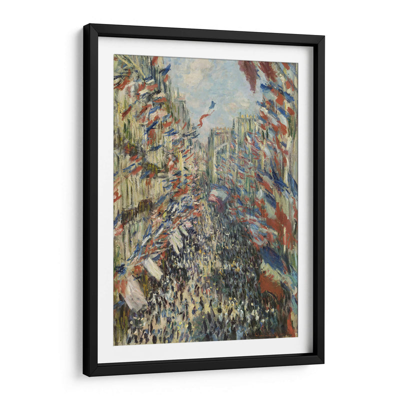 Rue Saint-Denis en la fiesta del 30 de junio de 1878 - Claude Monet | Cuadro decorativo de Canvas Lab