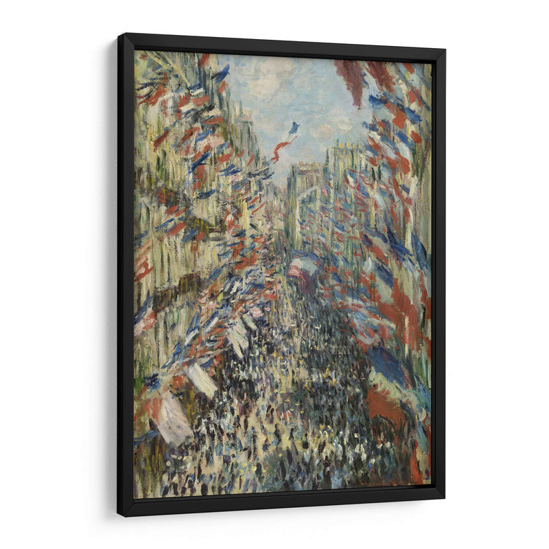 Rue Saint-Denis en la fiesta del 30 de junio de 1878 - Claude Monet | Cuadro decorativo de Canvas Lab