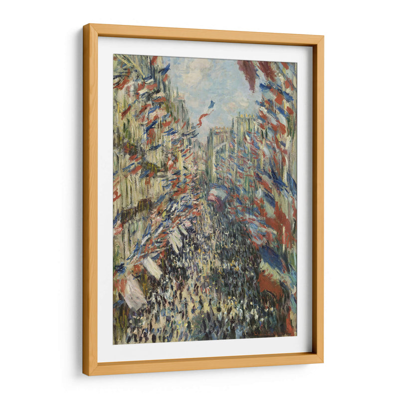 Rue Saint-Denis en la fiesta del 30 de junio de 1878 - Claude Monet | Cuadro decorativo de Canvas Lab