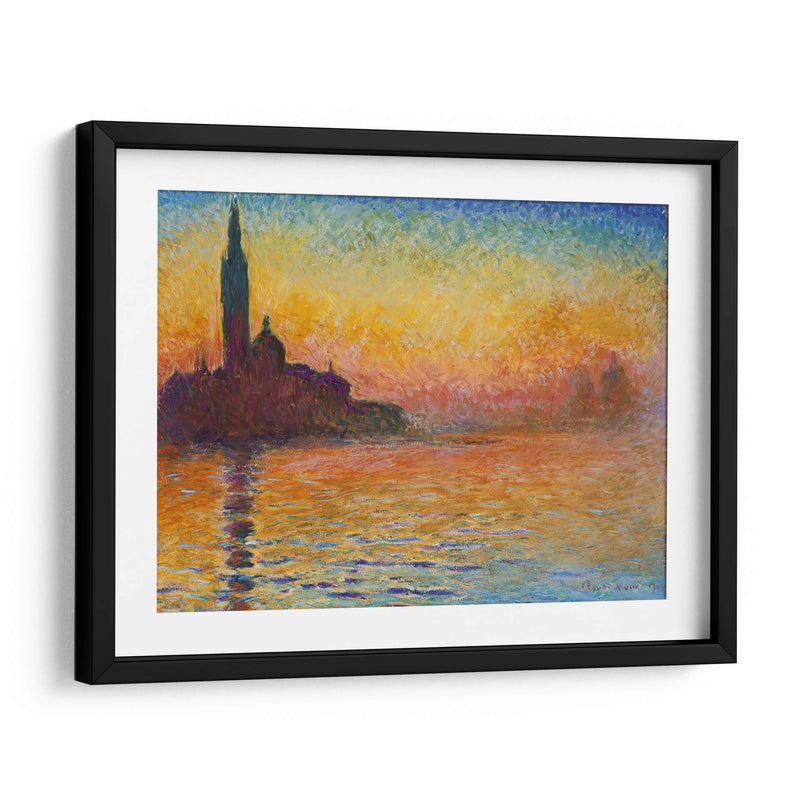 San Giorgio Maggiore durante el crepúsculo - Claude Monet | Cuadro decorativo de Canvas Lab