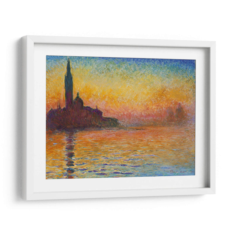 San Giorgio Maggiore durante el crepúsculo - Claude Monet | Cuadro decorativo de Canvas Lab