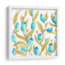 Azulejos Florales De Abbey Vi - June Erica Vess | Cuadro decorativo de Canvas Lab