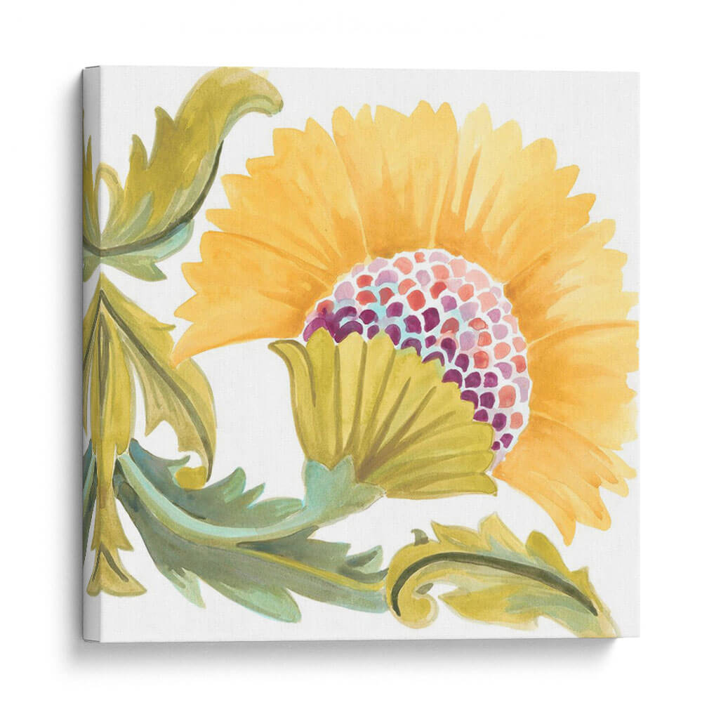Abbey Azulejos Florales Vii - June Erica Vess | Cuadro decorativo de Canvas Lab