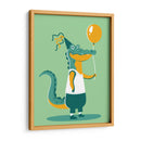 El cocodrilo con globo - Najesi | Cuadro decorativo de Canvas Lab