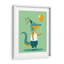 El cocodrilo con globo - Najesi | Cuadro decorativo de Canvas Lab