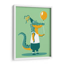 El cocodrilo con globo - Najesi | Cuadro decorativo de Canvas Lab