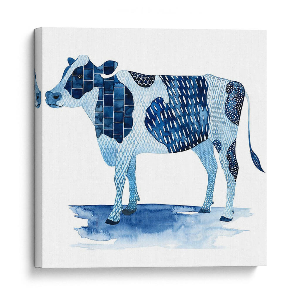 Cobalt Farm Animals I - Grace Popp | Cuadro decorativo de Canvas Lab