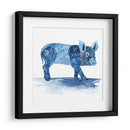 Cobalt Farm Animals Ii - Grace Popp | Cuadro decorativo de Canvas Lab