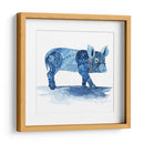 Cobalt Farm Animals Ii - Grace Popp | Cuadro decorativo de Canvas Lab