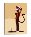 El mono golfista - Najesi | Cuadro decorativo de Canvas Lab