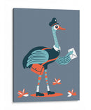 El ñandú cartero - Najesi | Cuadro decorativo de Canvas Lab