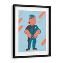 El wombat policía - Najesi | Cuadro decorativo de Canvas Lab