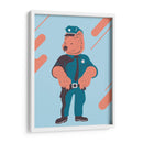 El wombat policía - Najesi | Cuadro decorativo de Canvas Lab