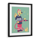 El xolo bombero - Najesi | Cuadro decorativo de Canvas Lab