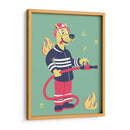 El xolo bombero - Najesi | Cuadro decorativo de Canvas Lab