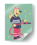 El xolo bombero - Najesi | Cuadro decorativo de Canvas Lab