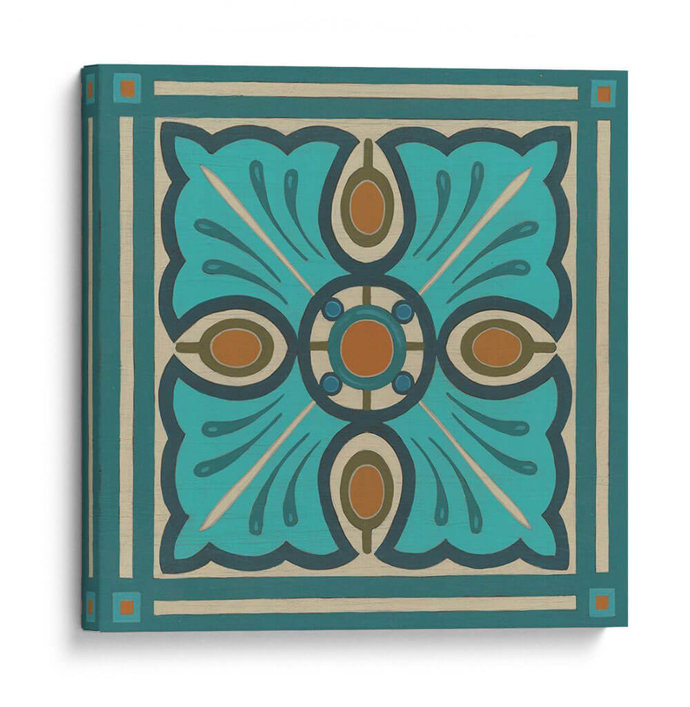 Tile Piazza En Azul I - June Erica Vess | Cuadro decorativo de Canvas Lab