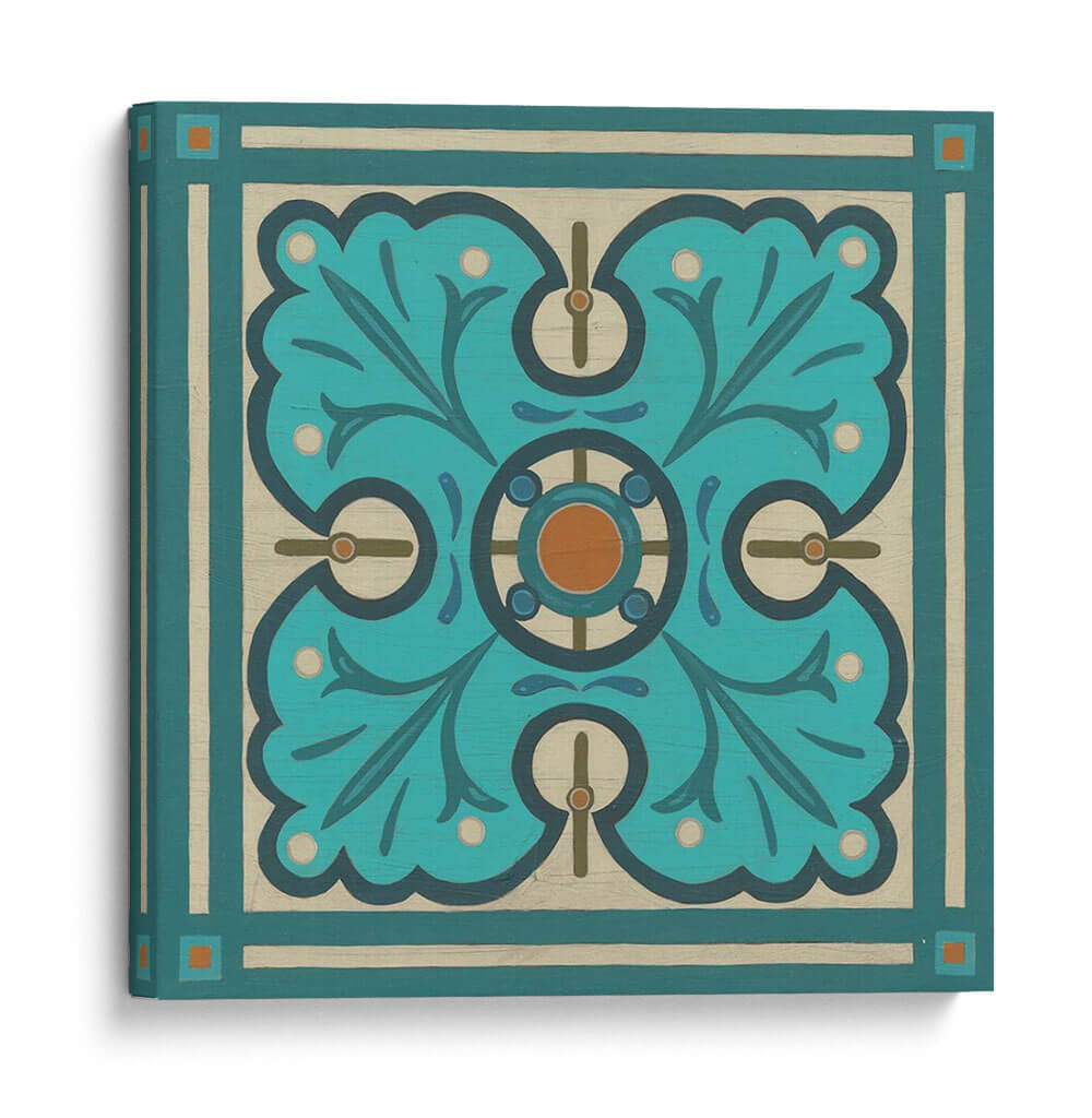 Tile Piazza En Azul Iv - June Erica Vess | Cuadro decorativo de Canvas Lab