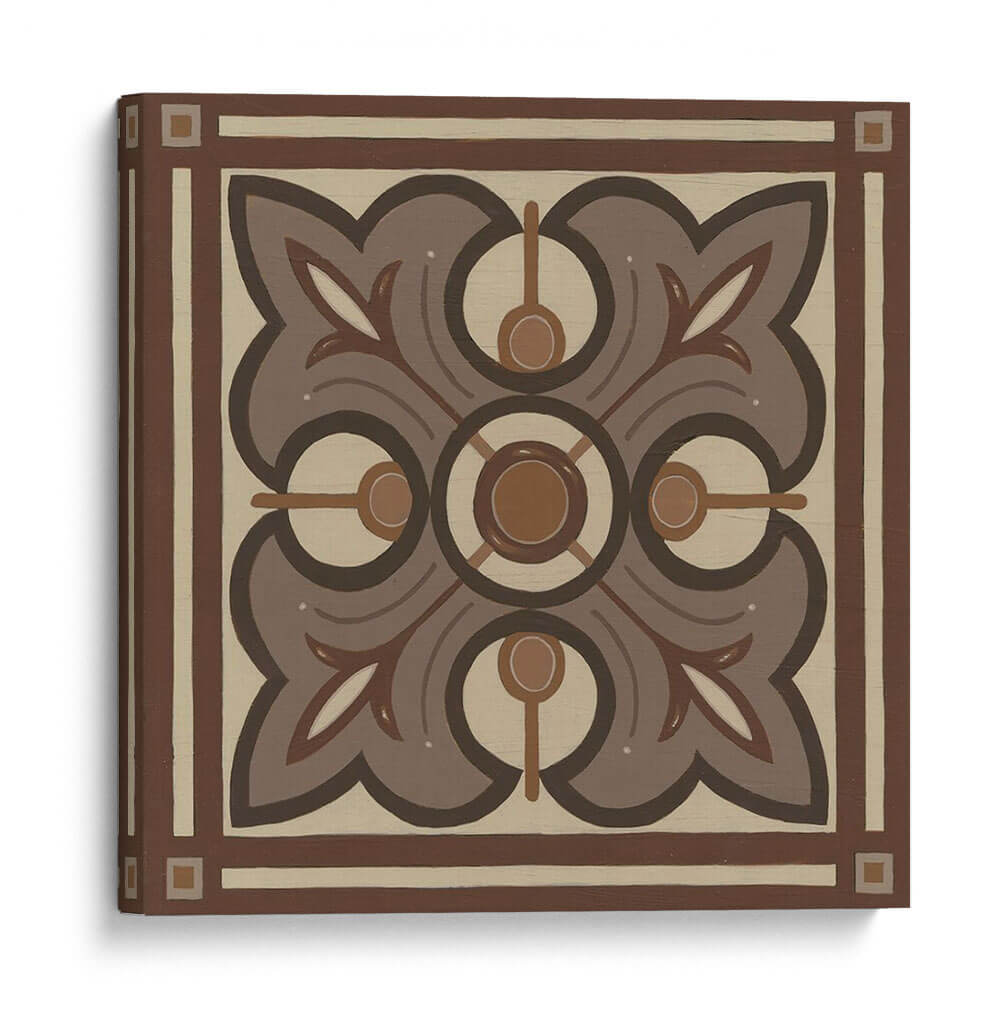Tile Piazza En Brown Ii - June Erica Vess | Cuadro decorativo de Canvas Lab