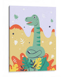 HOLA, NIÑO, DICE EL BRONTOSAURIO - Najesi | Cuadro decorativo de Canvas Lab
